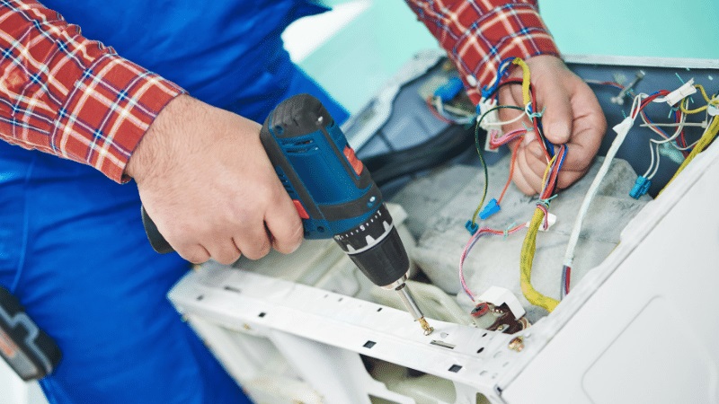 Demirci Çetintaş Çetintaş çamaşır makinesi kart tamiri – Su almama arızası orijinal parça ile giderildi. - Teknik servis örneği