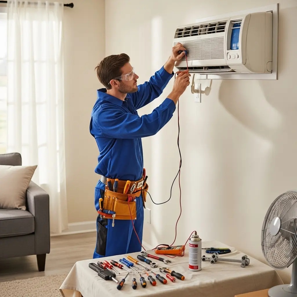 Demirci Çetintaş Çetintaş klima gaz dolumu ve bakım – Enerji verimliliği artırıldı. - Teknik servis örneği